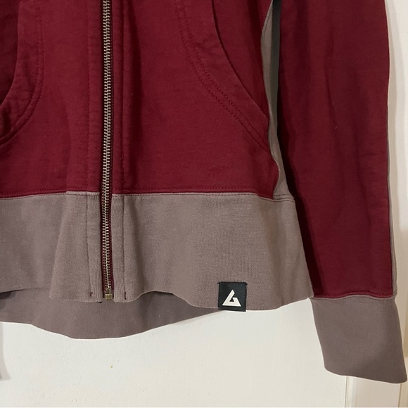 American Giant Vault Zip Hoodie Red Size Medium - Picture 5 of 8